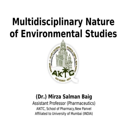 Multidisciplinary nature of evs SB