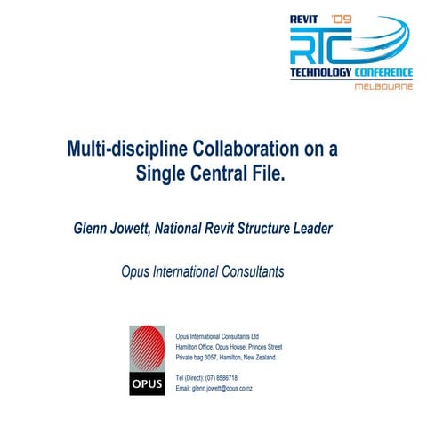 Multidiscipline Collaboration On A Single Central File