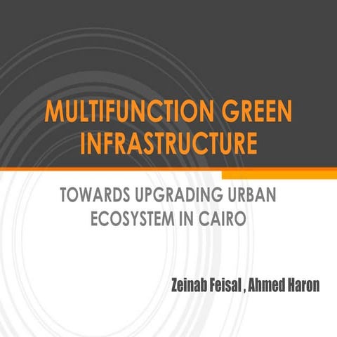 Presentation on Green infrastructure for Urban Areas | PPTX