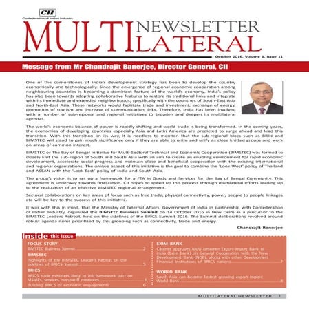 Multilateral newsletter oct 2016 | PDF