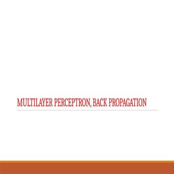MULTILAYER PERCEPTRON, BACK PROPAGATION.pptx