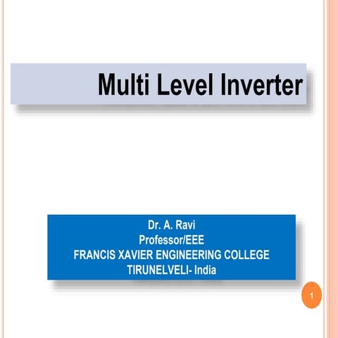 Multi level inverter