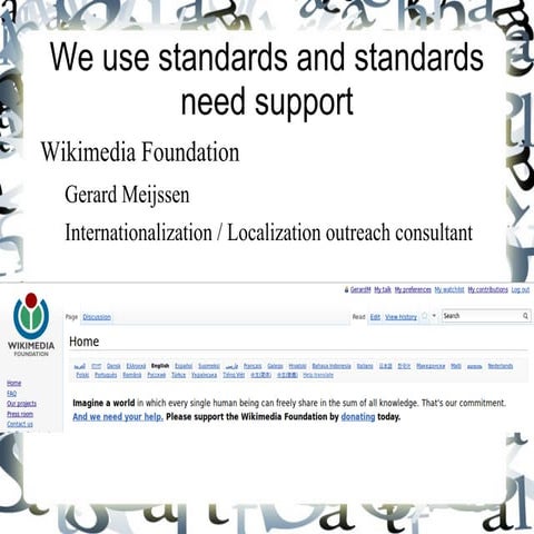 Wikimedia and the multilingual web