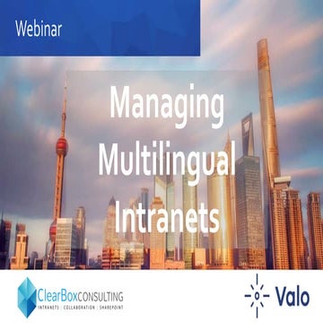 Multilingual intranets  ClearBox Valo Feb 2018