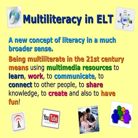 Multiliteracy in elt
