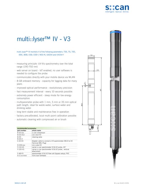 Multilyser v3 dw_en_water multi parameter sensor_scan | PDF