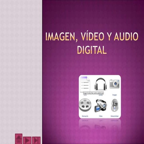 Imagen, vídeo y audio digital