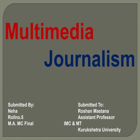 Multimedia journalism
