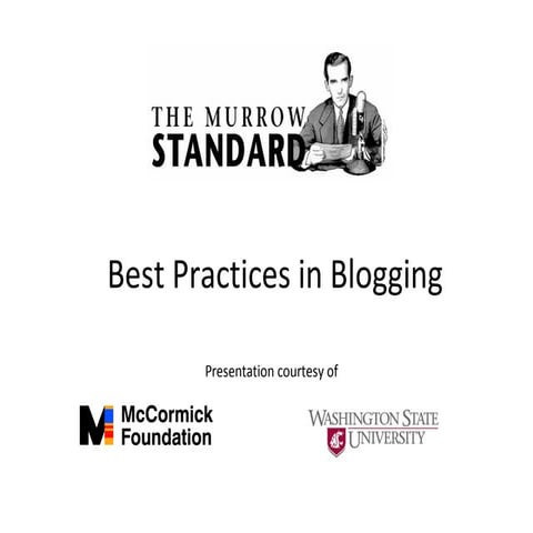 Best Practices in Blogging
