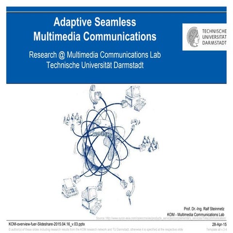 Multimedia Communications Lab (KOM) - TU Darmstadt - Research Overview