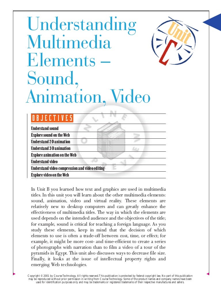 Multimedia elements