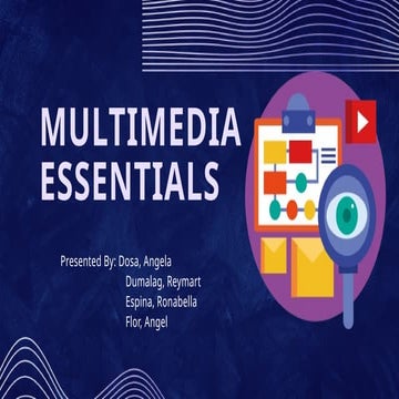 Multimedia elements | PPTX