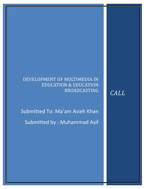 Multimedia in education