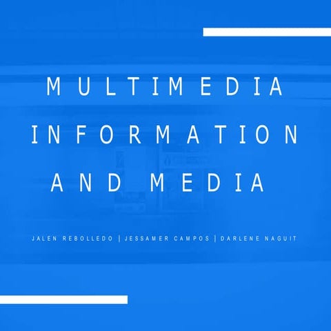 Multimedia information and Media