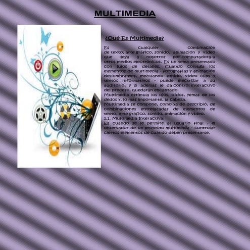Fundamentos de la tecnología (tecnología multimedia interactiva) | PPTX