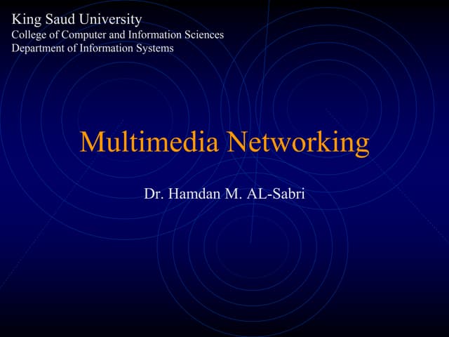 Multimedia networking