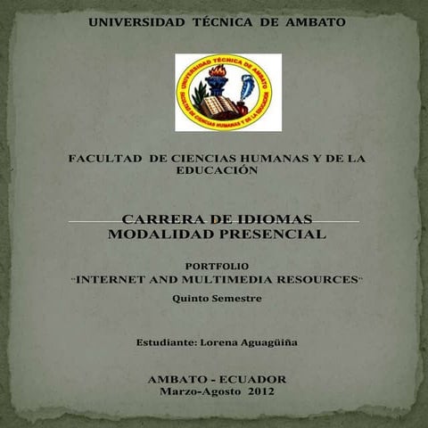 Multimedia portfolio 1