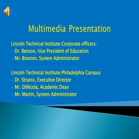 Multimedia presentation week 11 final assignment