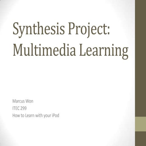 Multimedia project powerpoint