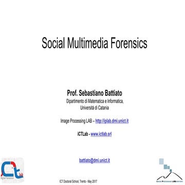 (Social) Multiimedia Forensics