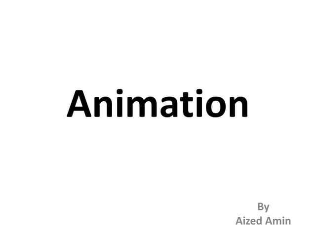 Multimedia System & Design Ch 6 animation