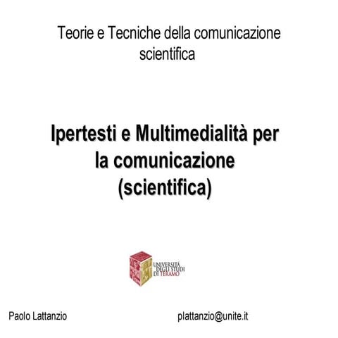 ipertesti & Multimedia