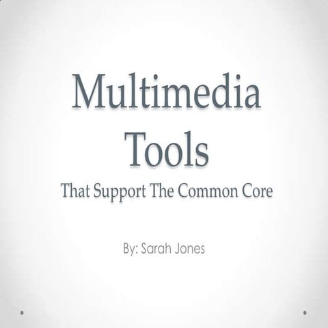 Multimedia tools