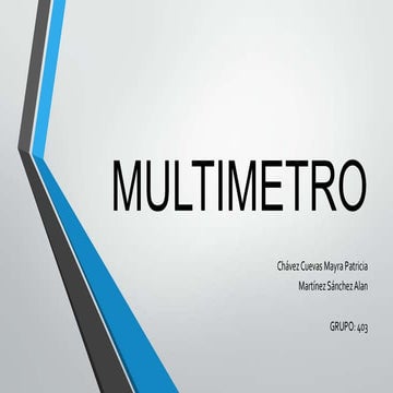 Practica 3 multimetro | DOCX