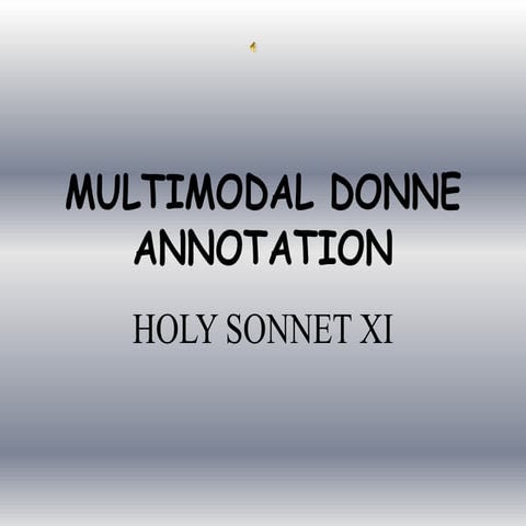 M U L T I M O D A L  D O N N E  A N N O T A T I O N