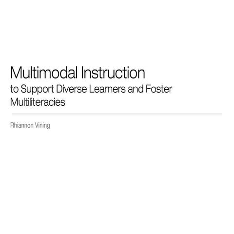 Inquiry - Multimodal Instruction