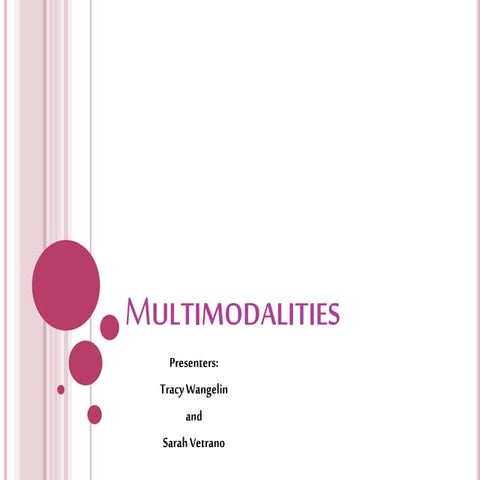 Multimodalities