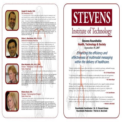 Multimodal Messaging within The EMR,   September 2007