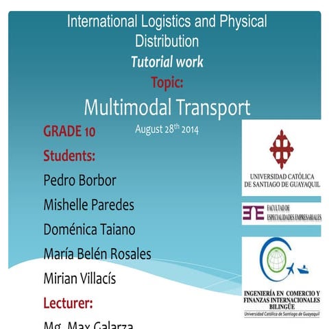 Multimodal transport 