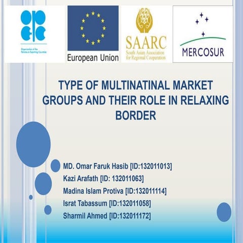 Multinational markets groups | PPTX