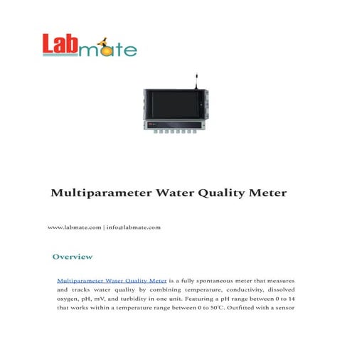 Multiparameter Water Quality Meter