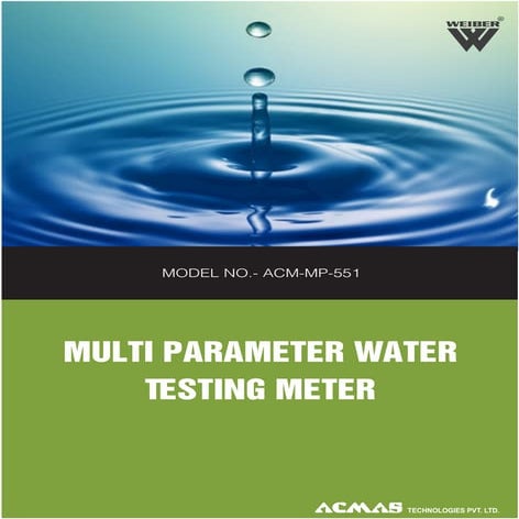 Multi Parameter Water Testing Meter by ACMAS Technologies Pvt Ltd.