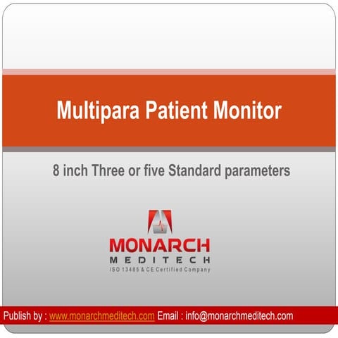8 inch Multipara patient monitor full Information