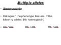 Multiple allele