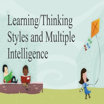 learning and thinking styles and multiple intelligence
