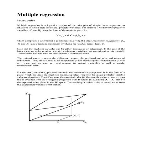 Multiple regression | PDF