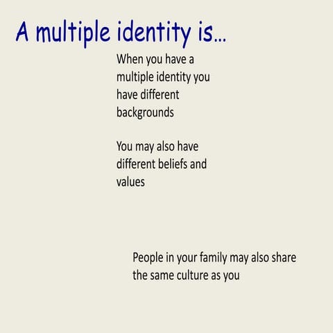 Multiple and shared identities | PPTX