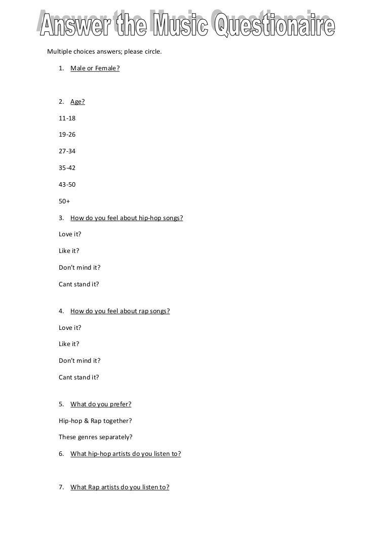 Primary Research Questions