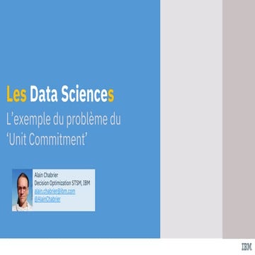 IBM Cloud Côte d'Azur Meetup - 20190328 - Optimisation