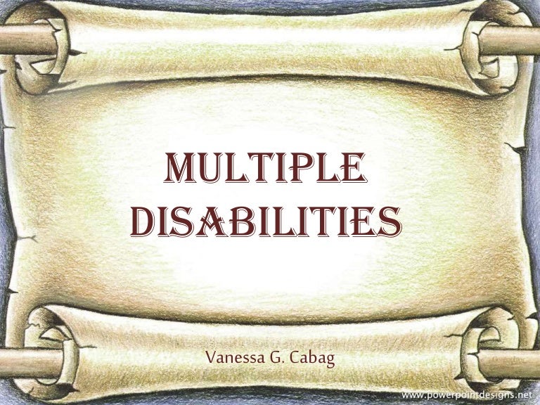 Concept of multiple disabilities
