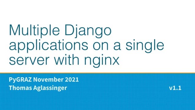 Multiple django applications on a single server with nginx