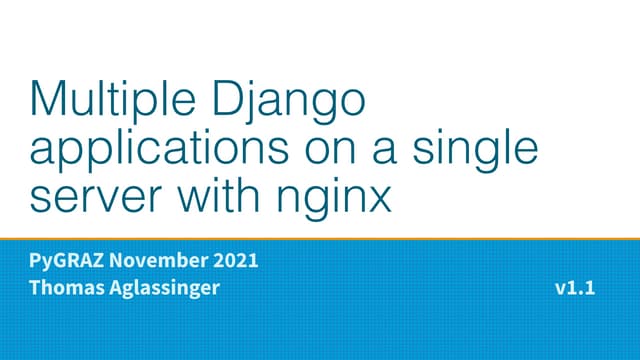 Multiple django applications on a single server with nginx