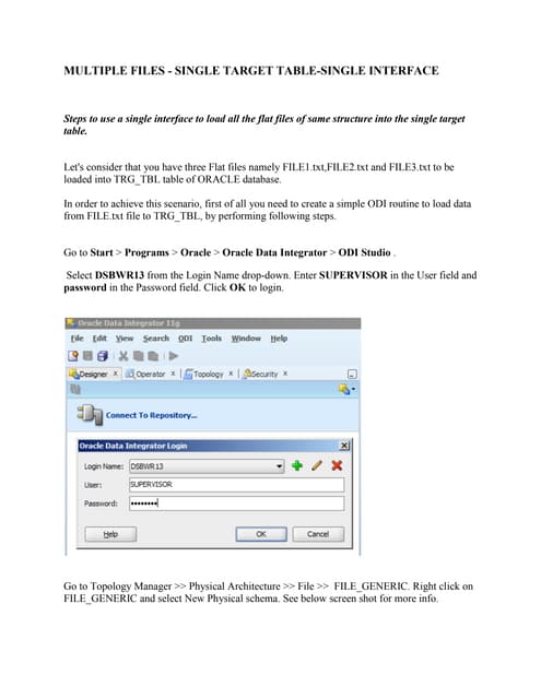 Multiple files single target single interface