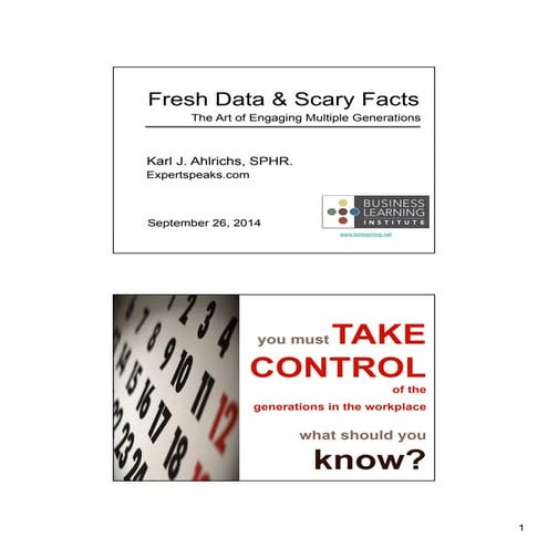 NABA Symposium - Managing Multiple Generations, Karl Ahlrichs