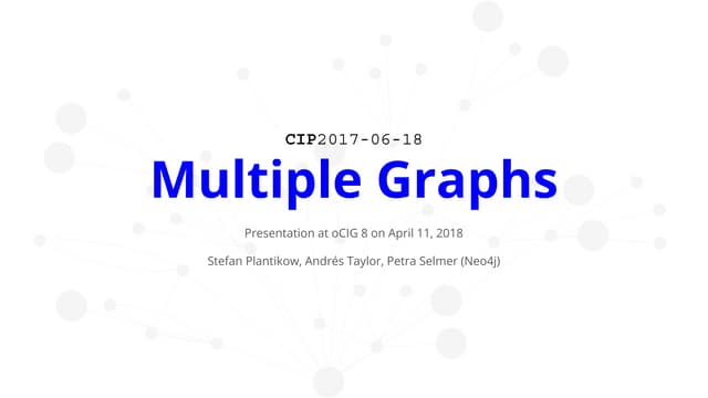 Multiple graphs in openCypher