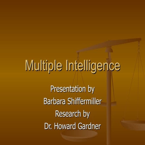 Multiple Intelligence